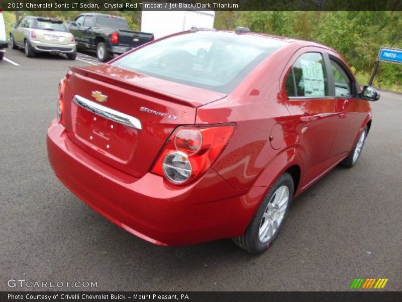 Crystal Red Tintcoat / Jet Black/Dark Titanium 2015 Chevrolet Sonic LT Sedan