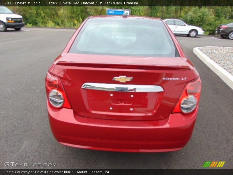 Crystal Red Tintcoat / Jet Black/Dark Titanium 2015 Chevrolet Sonic LT Sedan