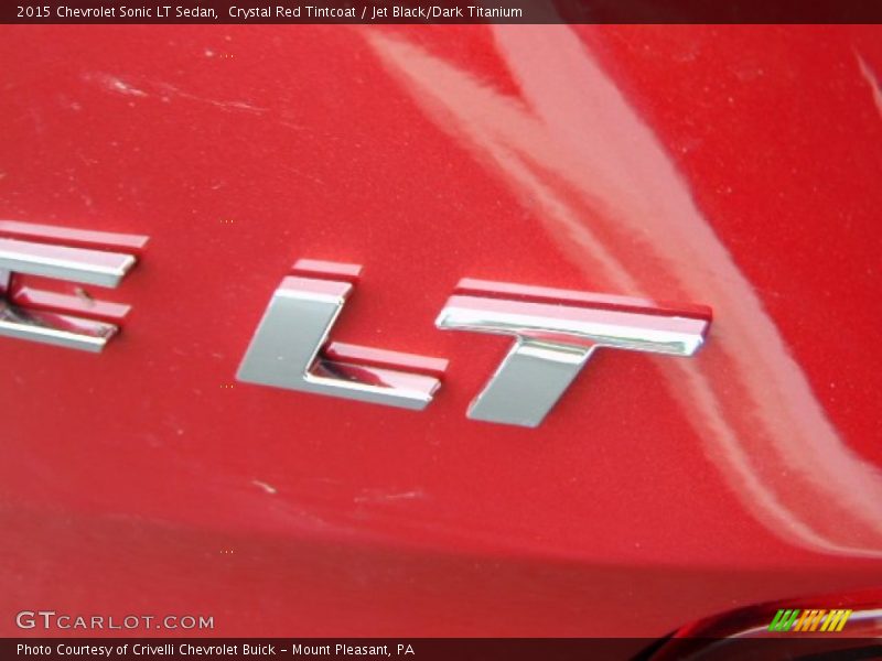 Crystal Red Tintcoat / Jet Black/Dark Titanium 2015 Chevrolet Sonic LT Sedan