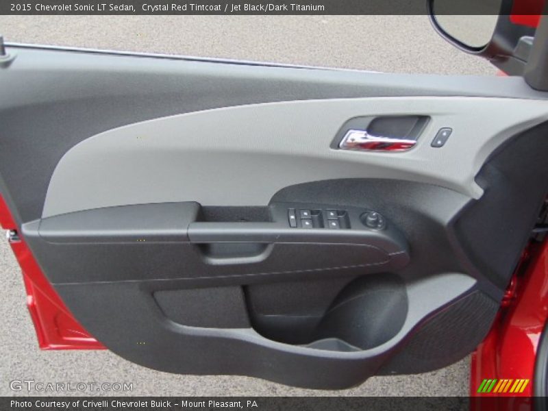 Crystal Red Tintcoat / Jet Black/Dark Titanium 2015 Chevrolet Sonic LT Sedan