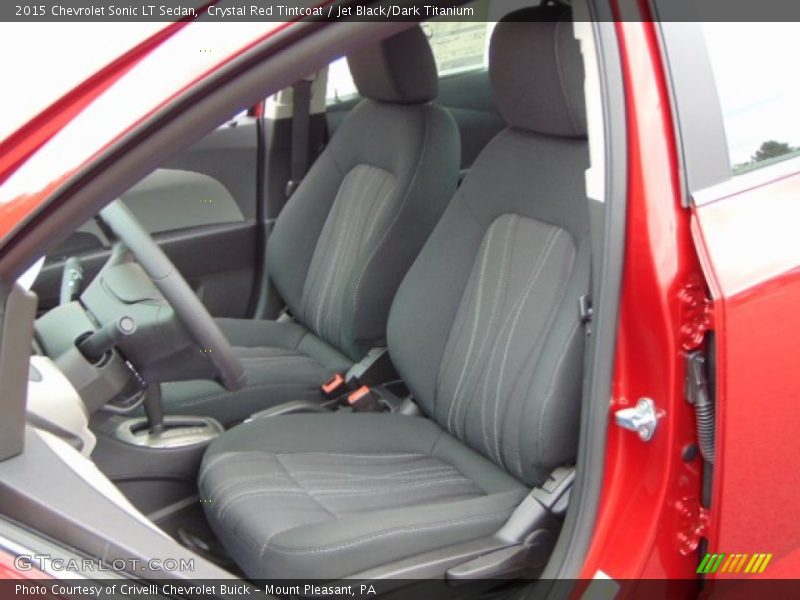 Crystal Red Tintcoat / Jet Black/Dark Titanium 2015 Chevrolet Sonic LT Sedan