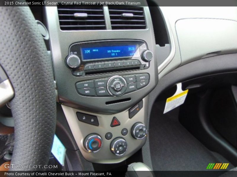 Crystal Red Tintcoat / Jet Black/Dark Titanium 2015 Chevrolet Sonic LT Sedan