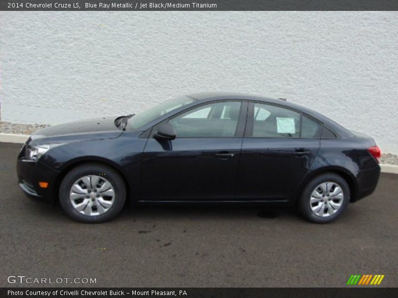 Blue Ray Metallic / Jet Black/Medium Titanium 2014 Chevrolet Cruze LS