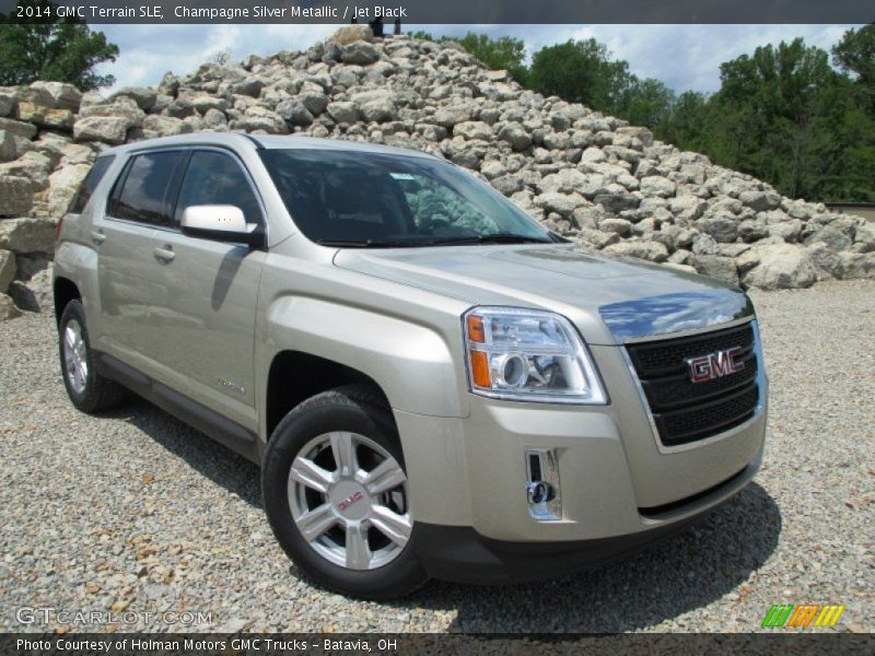 Champagne Silver Metallic / Jet Black 2014 GMC Terrain SLE