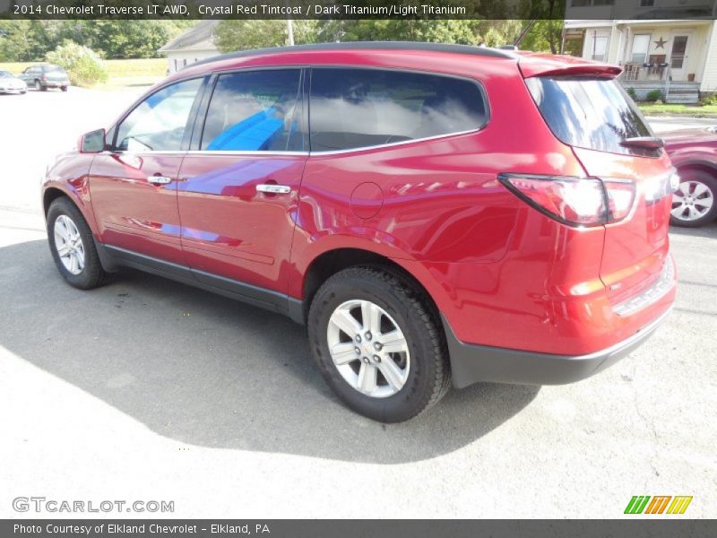 Crystal Red Tintcoat / Dark Titanium/Light Titanium 2014 Chevrolet Traverse LT AWD