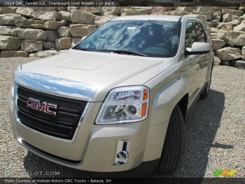 Champagne Silver Metallic / Jet Black 2014 GMC Terrain SLE