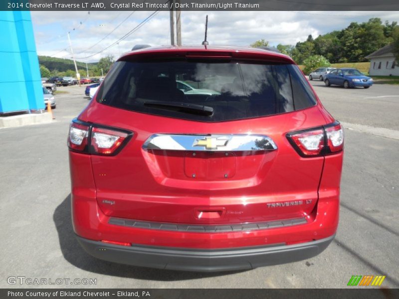 Crystal Red Tintcoat / Dark Titanium/Light Titanium 2014 Chevrolet Traverse LT AWD