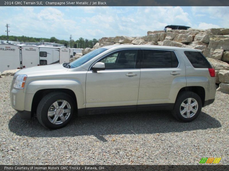 Champagne Silver Metallic / Jet Black 2014 GMC Terrain SLE