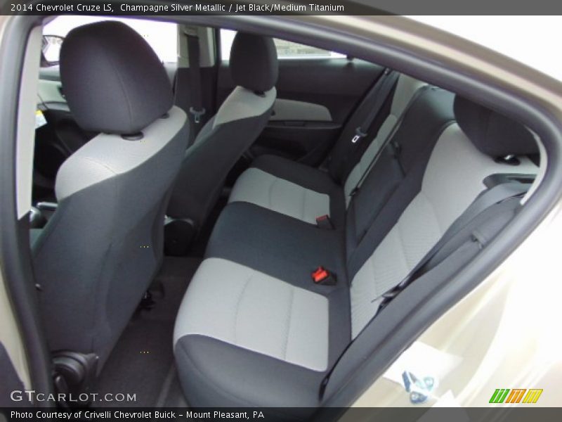 Champagne Silver Metallic / Jet Black/Medium Titanium 2014 Chevrolet Cruze LS