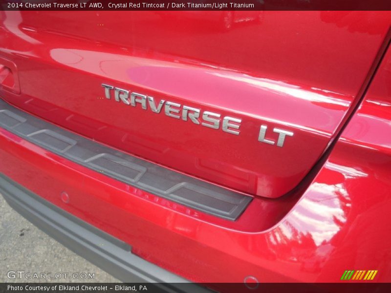 Crystal Red Tintcoat / Dark Titanium/Light Titanium 2014 Chevrolet Traverse LT AWD
