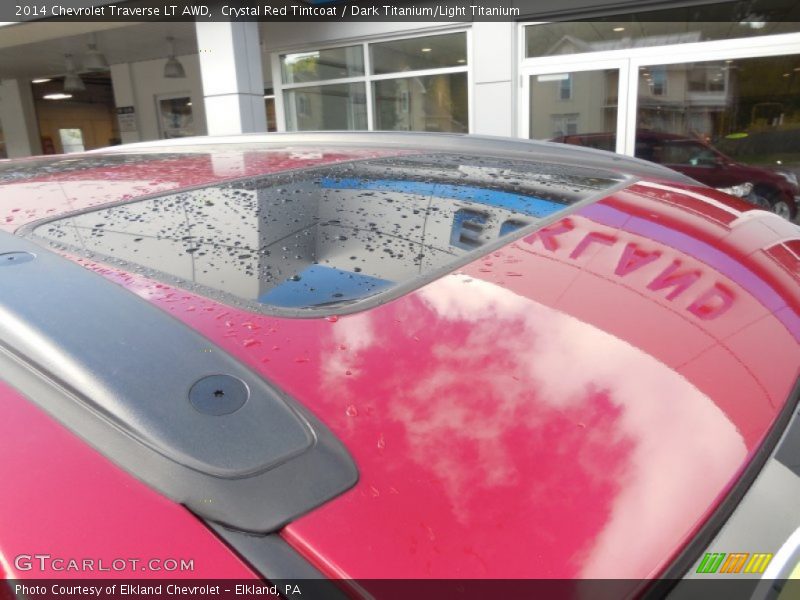 Crystal Red Tintcoat / Dark Titanium/Light Titanium 2014 Chevrolet Traverse LT AWD