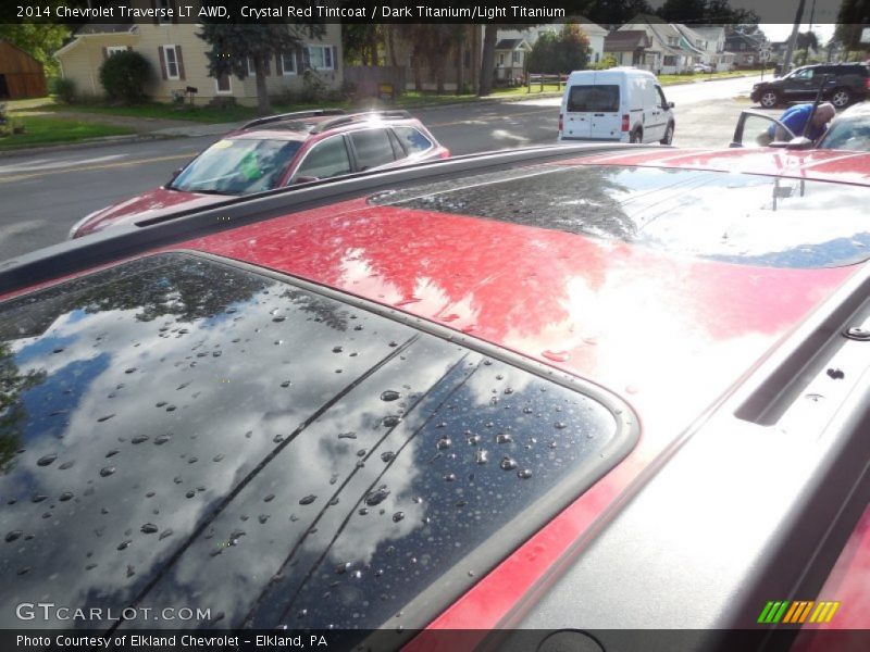 Crystal Red Tintcoat / Dark Titanium/Light Titanium 2014 Chevrolet Traverse LT AWD