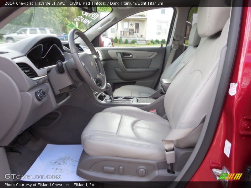 Crystal Red Tintcoat / Dark Titanium/Light Titanium 2014 Chevrolet Traverse LT AWD