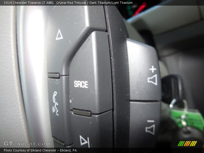 Crystal Red Tintcoat / Dark Titanium/Light Titanium 2014 Chevrolet Traverse LT AWD
