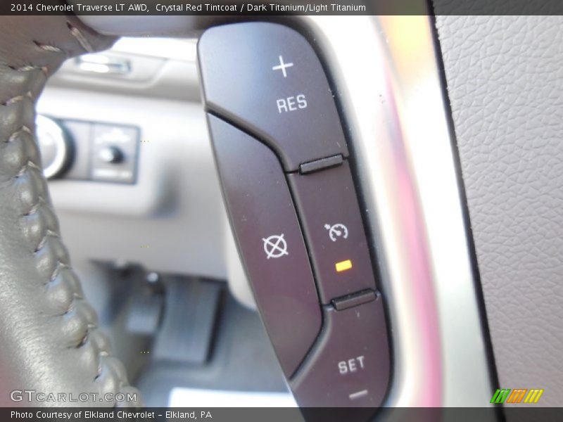Crystal Red Tintcoat / Dark Titanium/Light Titanium 2014 Chevrolet Traverse LT AWD