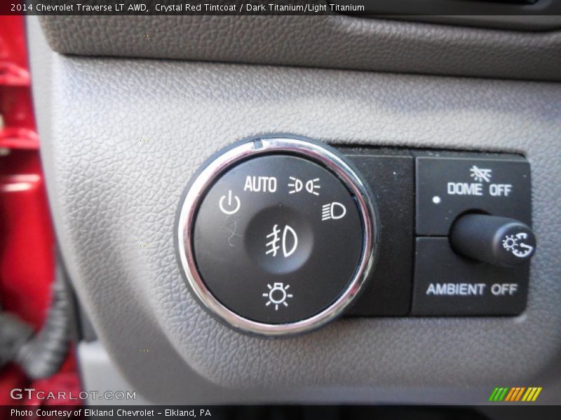 Crystal Red Tintcoat / Dark Titanium/Light Titanium 2014 Chevrolet Traverse LT AWD