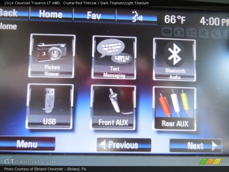 Crystal Red Tintcoat / Dark Titanium/Light Titanium 2014 Chevrolet Traverse LT AWD