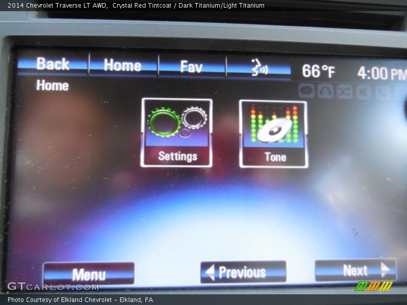 Crystal Red Tintcoat / Dark Titanium/Light Titanium 2014 Chevrolet Traverse LT AWD