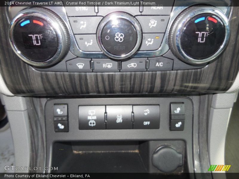 Crystal Red Tintcoat / Dark Titanium/Light Titanium 2014 Chevrolet Traverse LT AWD