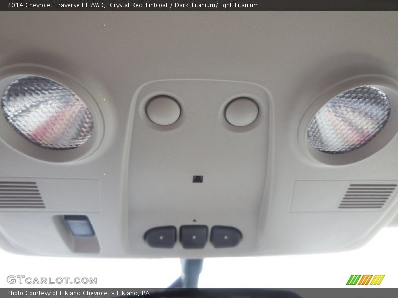 Crystal Red Tintcoat / Dark Titanium/Light Titanium 2014 Chevrolet Traverse LT AWD