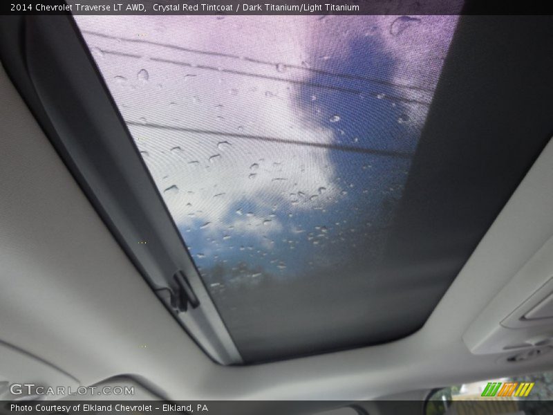 Crystal Red Tintcoat / Dark Titanium/Light Titanium 2014 Chevrolet Traverse LT AWD