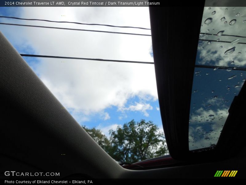 Crystal Red Tintcoat / Dark Titanium/Light Titanium 2014 Chevrolet Traverse LT AWD
