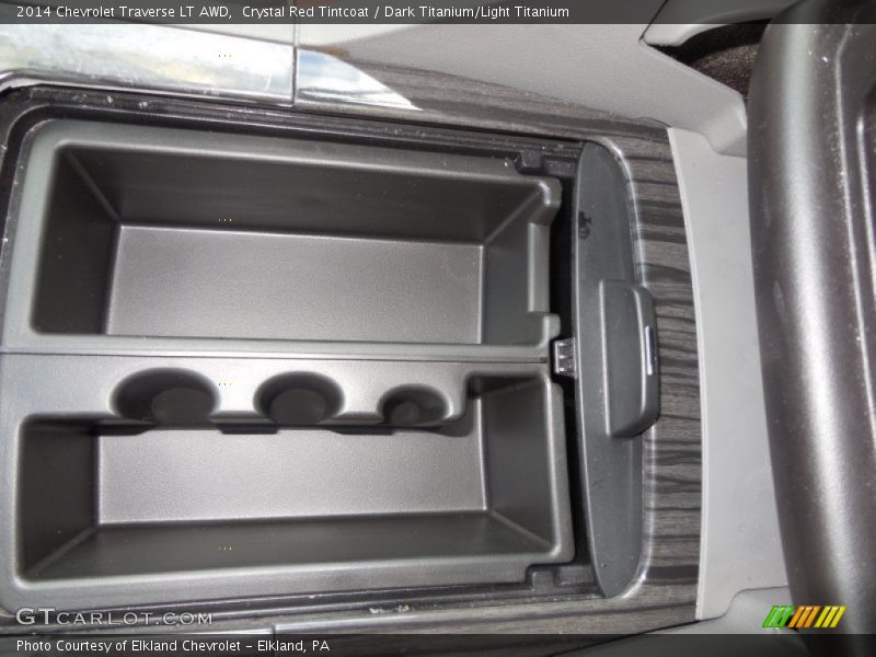 Crystal Red Tintcoat / Dark Titanium/Light Titanium 2014 Chevrolet Traverse LT AWD