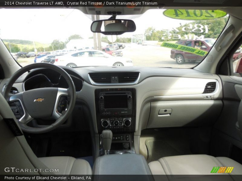 Crystal Red Tintcoat / Dark Titanium/Light Titanium 2014 Chevrolet Traverse LT AWD