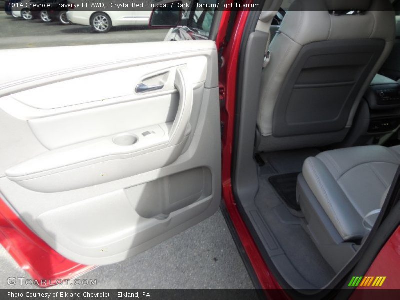 Crystal Red Tintcoat / Dark Titanium/Light Titanium 2014 Chevrolet Traverse LT AWD