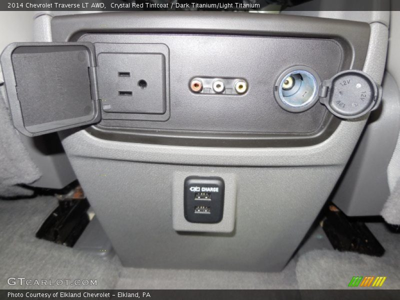 Crystal Red Tintcoat / Dark Titanium/Light Titanium 2014 Chevrolet Traverse LT AWD