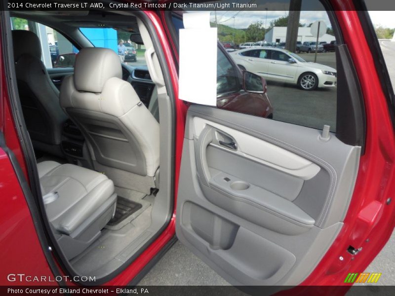 Crystal Red Tintcoat / Dark Titanium/Light Titanium 2014 Chevrolet Traverse LT AWD