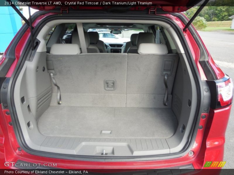 Crystal Red Tintcoat / Dark Titanium/Light Titanium 2014 Chevrolet Traverse LT AWD