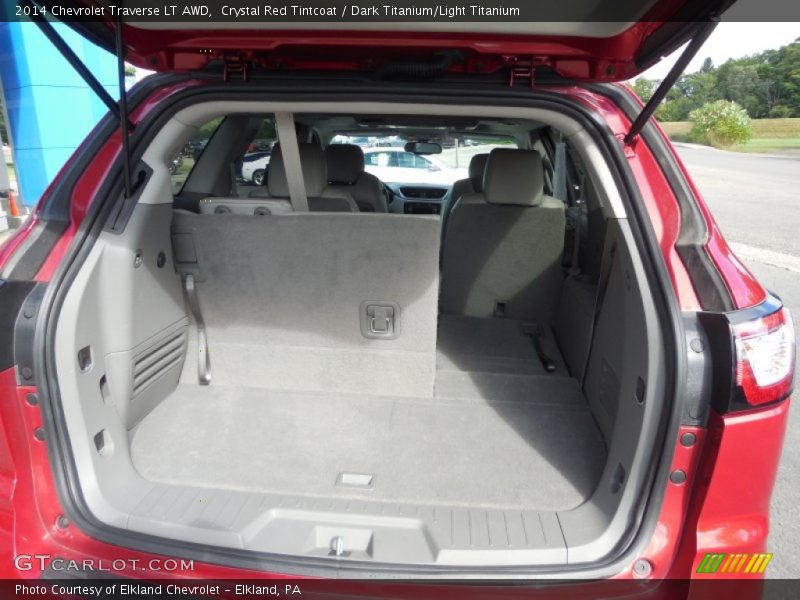 Crystal Red Tintcoat / Dark Titanium/Light Titanium 2014 Chevrolet Traverse LT AWD