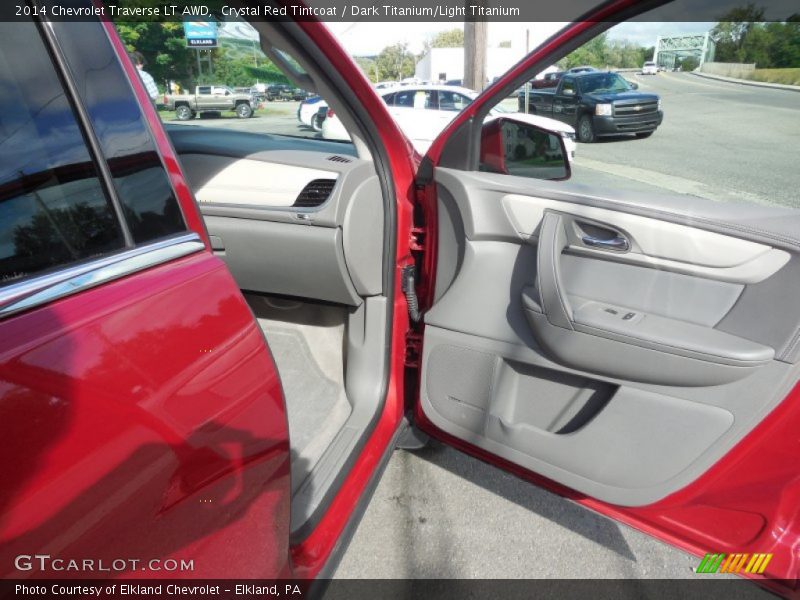 Crystal Red Tintcoat / Dark Titanium/Light Titanium 2014 Chevrolet Traverse LT AWD