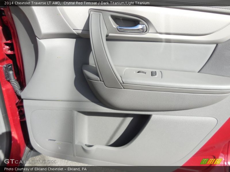 Crystal Red Tintcoat / Dark Titanium/Light Titanium 2014 Chevrolet Traverse LT AWD