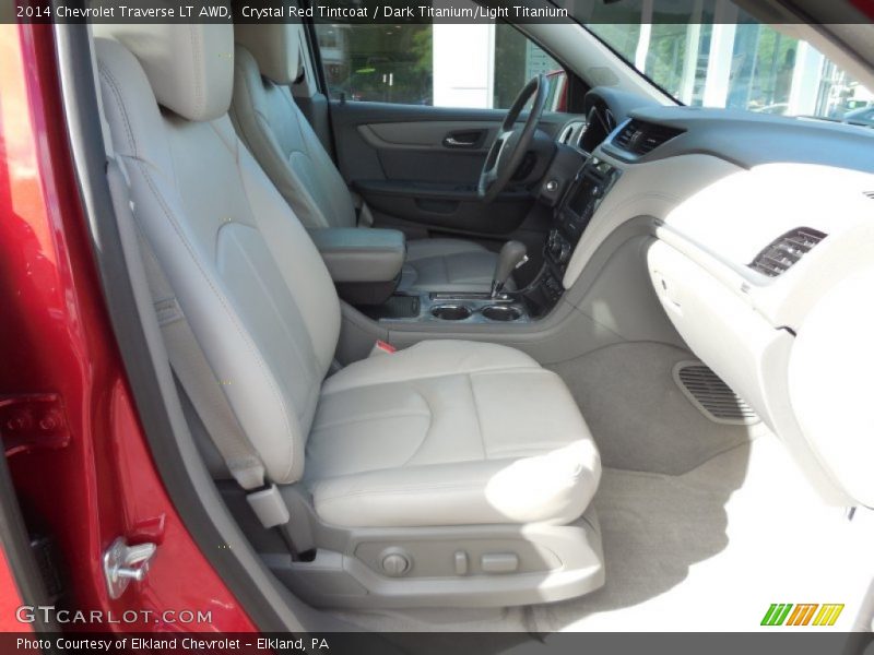 Crystal Red Tintcoat / Dark Titanium/Light Titanium 2014 Chevrolet Traverse LT AWD