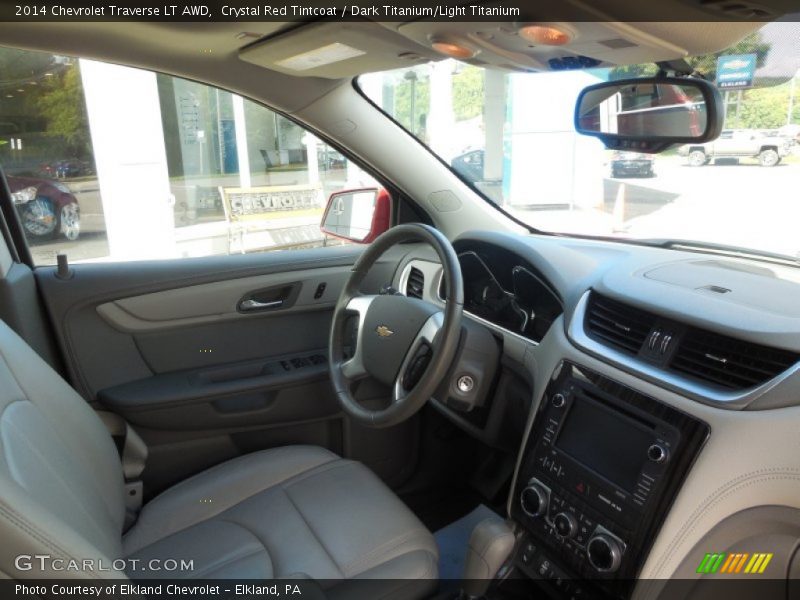 Crystal Red Tintcoat / Dark Titanium/Light Titanium 2014 Chevrolet Traverse LT AWD