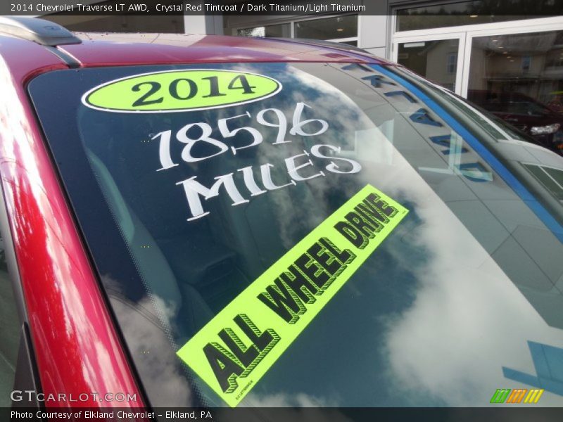 Crystal Red Tintcoat / Dark Titanium/Light Titanium 2014 Chevrolet Traverse LT AWD