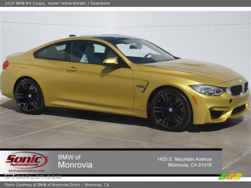 Austin Yellow Metallic / Silverstone 2015 BMW M4 Coupe