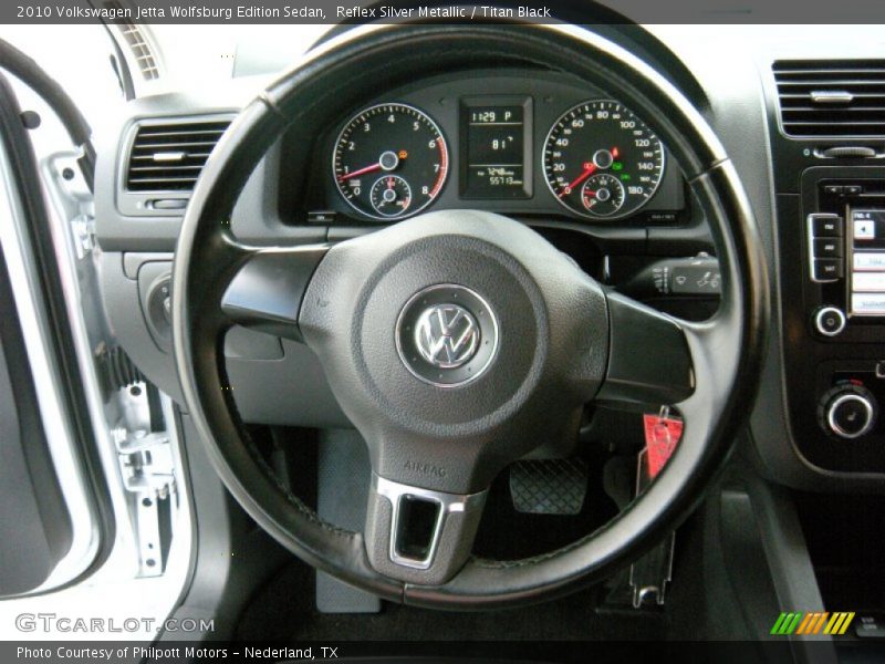 Reflex Silver Metallic / Titan Black 2010 Volkswagen Jetta Wolfsburg Edition Sedan