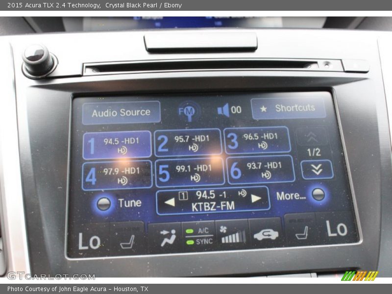 Crystal Black Pearl / Ebony 2015 Acura TLX 2.4 Technology