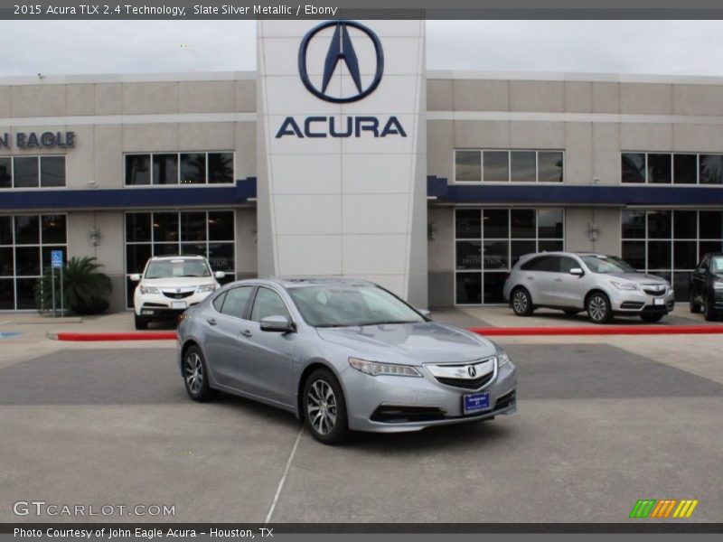 Slate Silver Metallic / Ebony 2015 Acura TLX 2.4 Technology