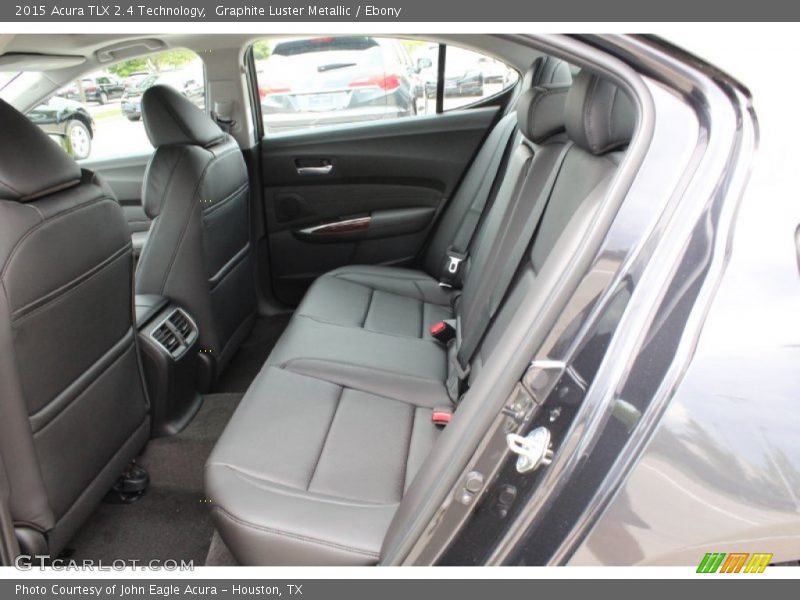 Rear Seat of 2015 TLX 2.4 Technology