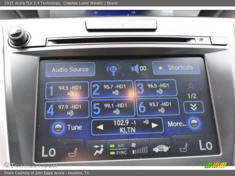 Graphite Luster Metallic / Ebony 2015 Acura TLX 2.4 Technology