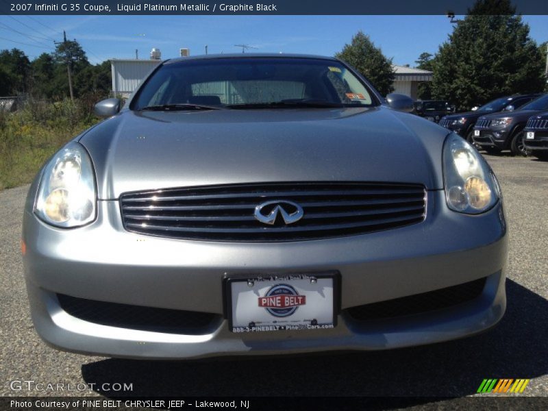Liquid Platinum Metallic / Graphite Black 2007 Infiniti G 35 Coupe