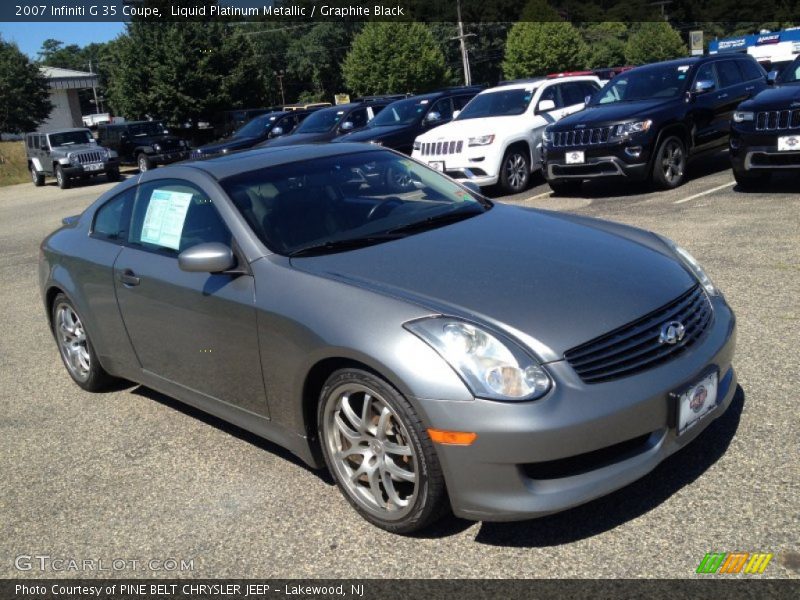 Liquid Platinum Metallic / Graphite Black 2007 Infiniti G 35 Coupe