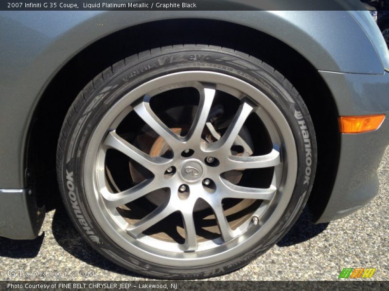 Liquid Platinum Metallic / Graphite Black 2007 Infiniti G 35 Coupe