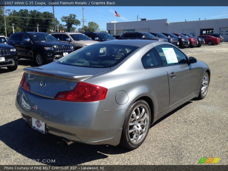 Liquid Platinum Metallic / Graphite Black 2007 Infiniti G 35 Coupe