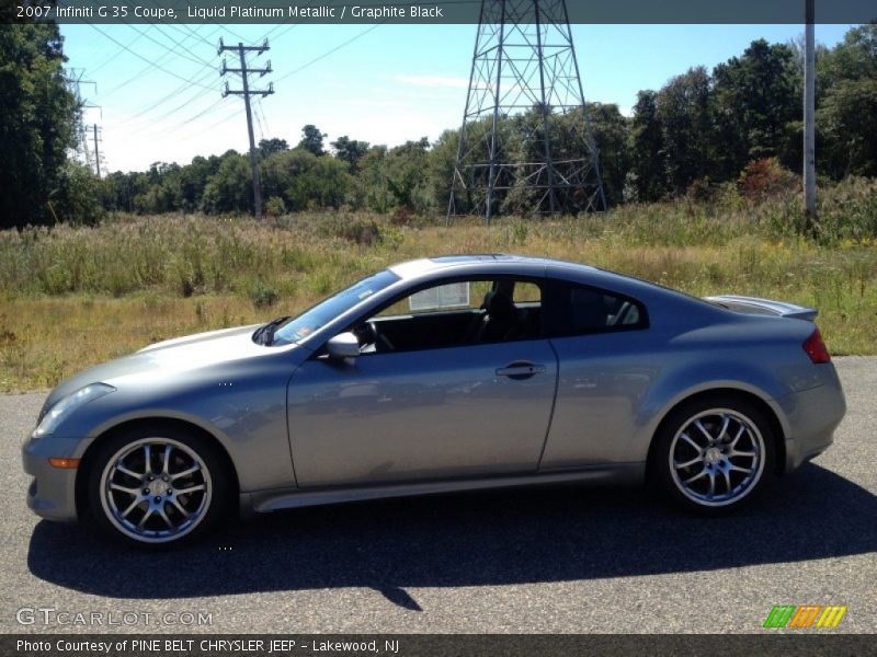 Liquid Platinum Metallic / Graphite Black 2007 Infiniti G 35 Coupe