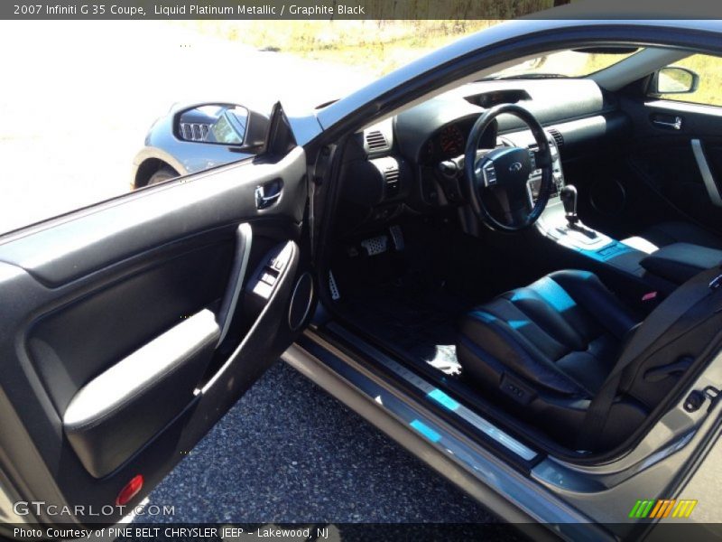 Liquid Platinum Metallic / Graphite Black 2007 Infiniti G 35 Coupe
